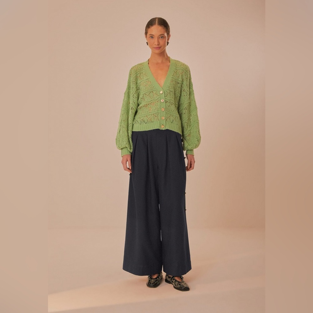 Farm Rio Black Button Pants